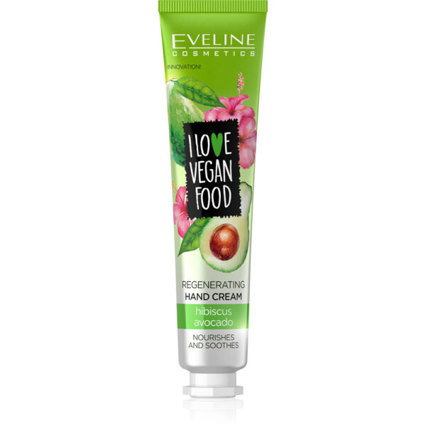 EVELINE - HAND CREAM - I LOVE VEGAN FOOD Regenerating Hand Cream Avocado&Hibiskus 50ml