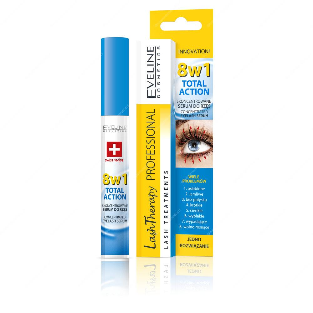 EVELINE - LASH & EYEBROW Total Action Concentrated Eyelash Serum 8-in-1 EVELINE - LASH & EYEBROW Total Action Concentrated Eyelash Serum 8-in-1
