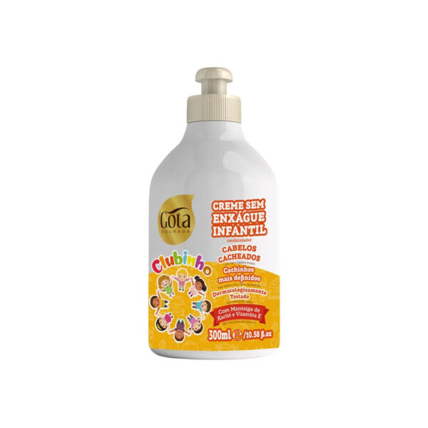 GOTA DOURADA - CLUBINHO CABELOS CACHEADOS Creme Pentear Infantil 300ml