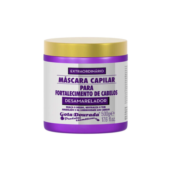 GOTA DOURADA - Desamarelador Máscara Fortalecimento 500g