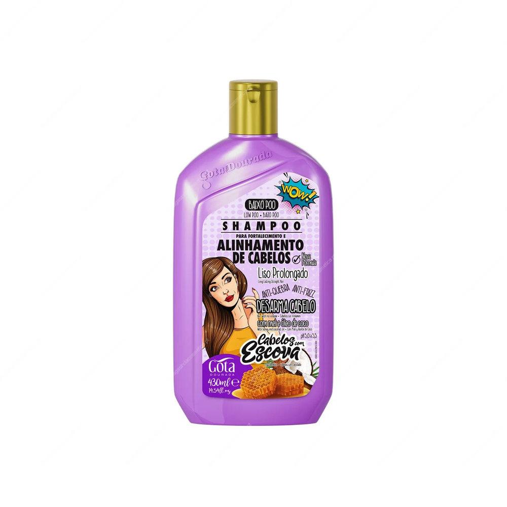 GOTA DOURADA - Escova - Liso Prolongado Shampoo Fortalecimento 430ml GOTA DOURADA - Escova - Liso Prolongado Shampoo Fortalecimento 430ml