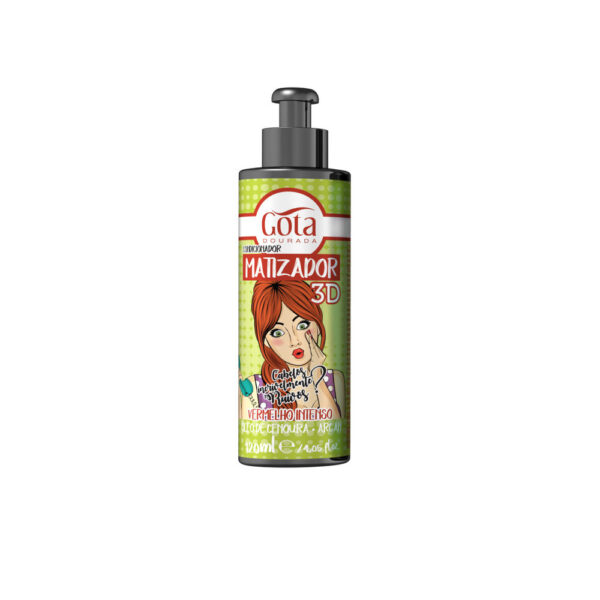 GOTA DOURADA - MATIZADOR 3D Vermelho Intenso 120ml
