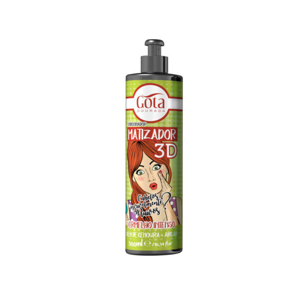 GOTA DOURADA - MATIZADOR 3D Vermelho Intenso 300ml