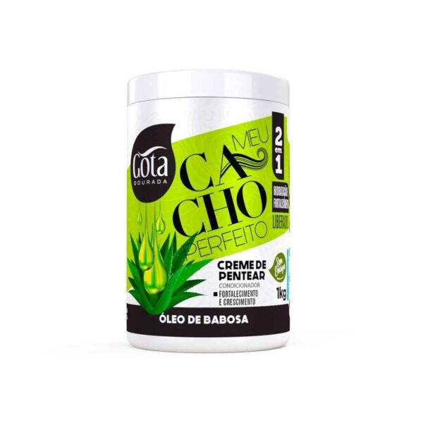 GOTA DOURADA - MEU CACHO PERFEITO Creme Pentear Óleo Babosa 1kg