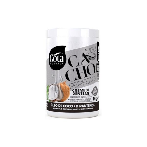 GOTA DOURADA - MEU CACHO PERFEITO Creme Pentear Óleo De Coco 1kg