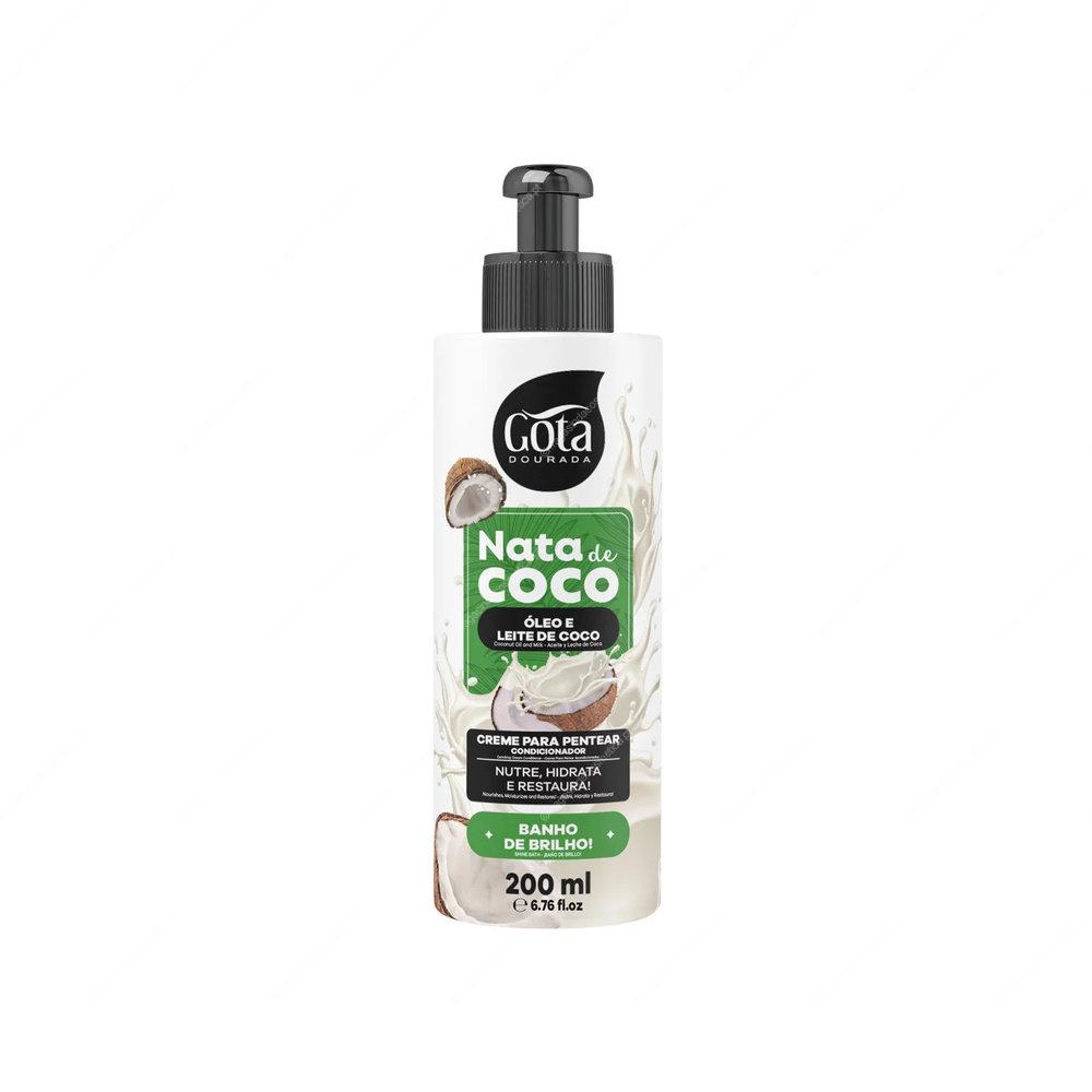GOTA DOURADA - NATA DE COCO Creme Pentear 200ml GOTA DOURADA - NATA DE COCO Creme Pentear 200ml