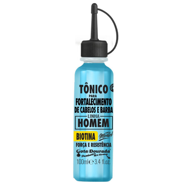 GOTA DOURADA - TÓNICO FORTALECIMENTO Cabelo & Barba - Biotina 100ml