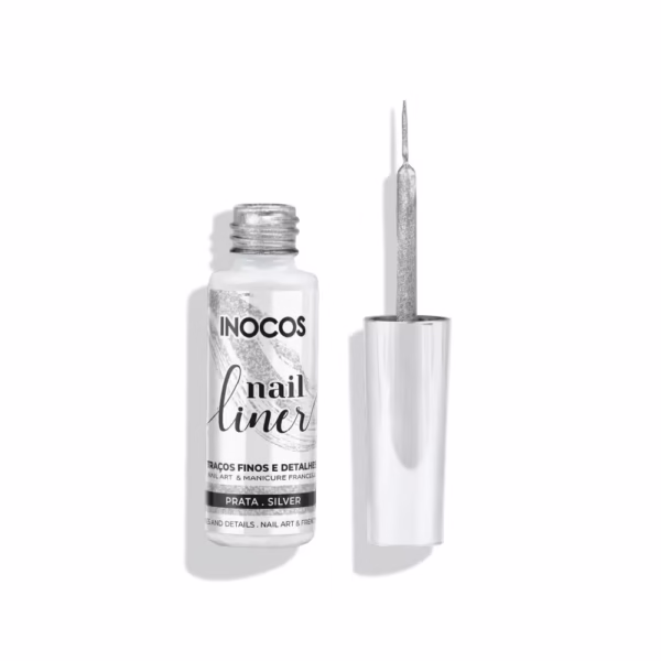 INOCOS - NAIL LINER PRATA 8ML