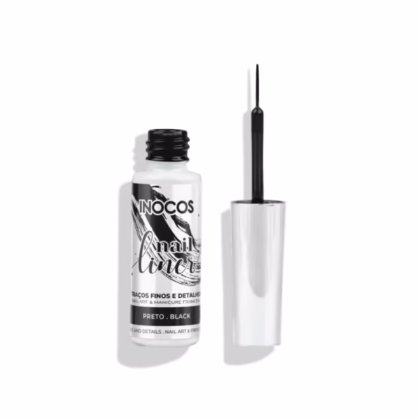 INOCOS - NAIL LINER PRETO 8ML