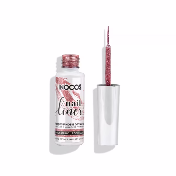 INOCOS - NAIL LINER ROSA OURO 8ML