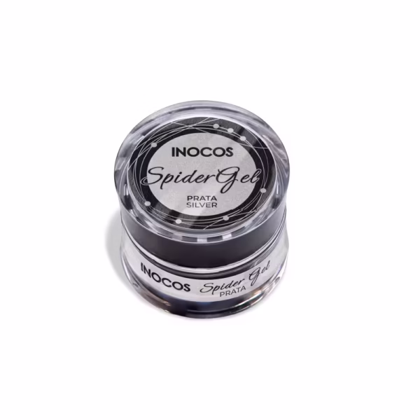 INOCOS - SPIDER GEL PRATA METÁLICO 5ML