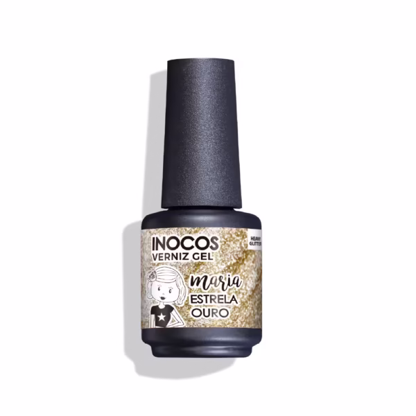 INOCOS - VERNIZ GEL MARIA ESTRELA OURO 15ML
