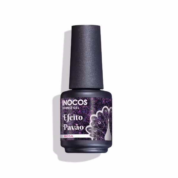 INOCOS - VERNIZ GEL PAVÃO ROSA 15ML