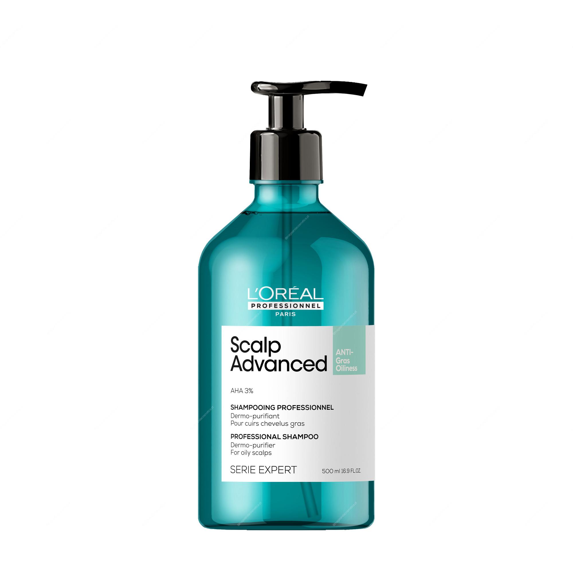 L'Oréal - Serie Expert Scalp Advanced Shampoo Antioleosidade 500ml L'Oréal - Serie Expert Scalp Advanced Shampoo Antioleosidade 500ml