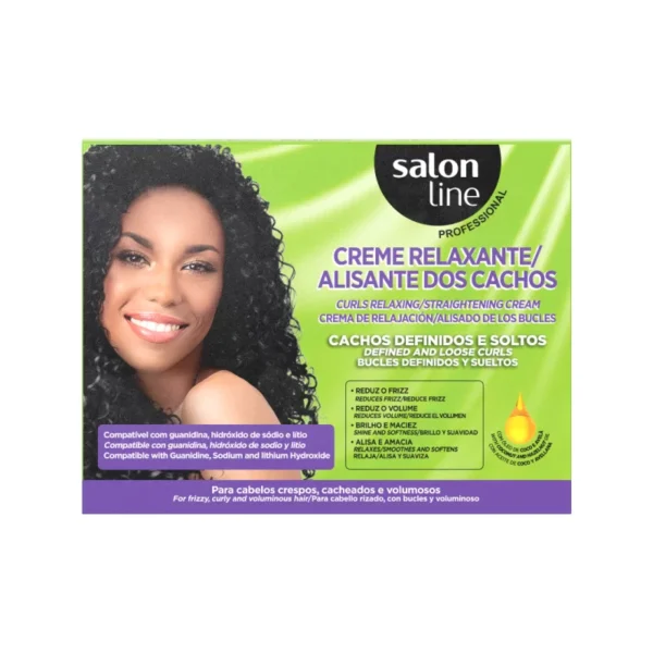 Salon Line - Professional Creme Relaxante Alisante dos Cachos KIT 200gr
