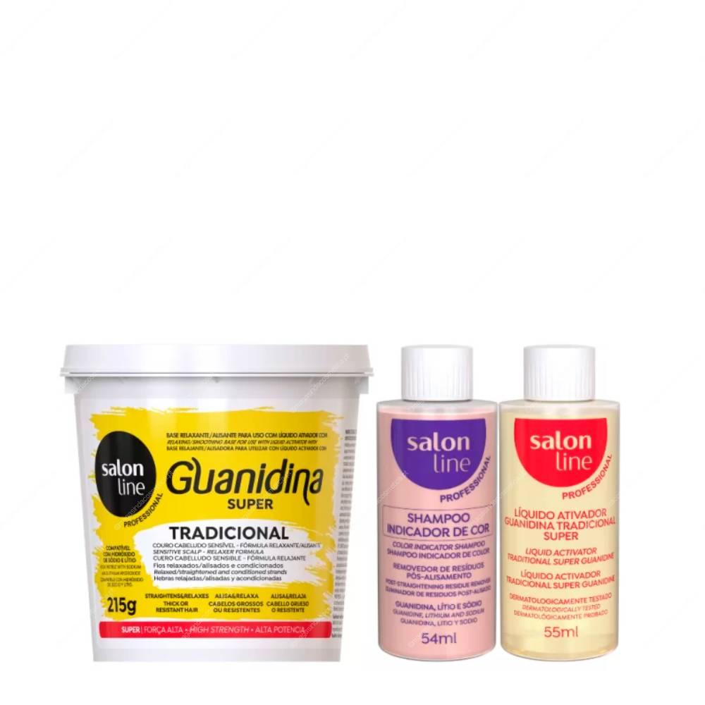 Salon Line - Professional Guanidina Tradicional Super (A+N) KIT 215gr