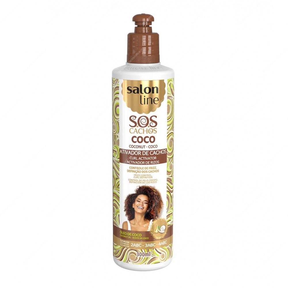 Salon Line - SOS Cachos Coco Tratamento Profundo Ativador de Cachos 300ml Salon Line - SOS Cachos Coco Tratamento Profundo Ativador de Cachos 300ml