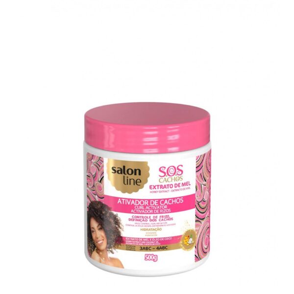 Salon Line - SOS Cachos Extrato de Mel Pote Ativador de Cachos 500g