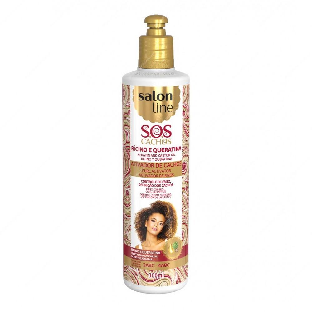 Salon Line - SOS Cachos Rícinio e Queratina Ativador de Cachos 300ml Salon Line - SOS Cachos Rícinio e Queratina Ativador de Cachos 300ml
