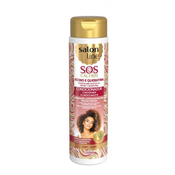 Salon Line - SOS Cachos Rícinio e Queratina Condicionador 300ml