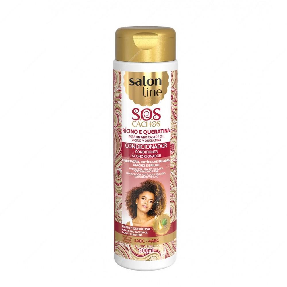 Salon Line - SOS Cachos Rícinio e Queratina Condicionador 300ml Salon Line - SOS Cachos Rícinio e Queratina Condicionador 300ml