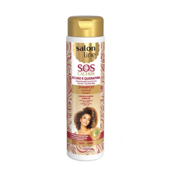 Salon Line - SOS Cachos Rícinio e Queratina Shampoo 300ml
