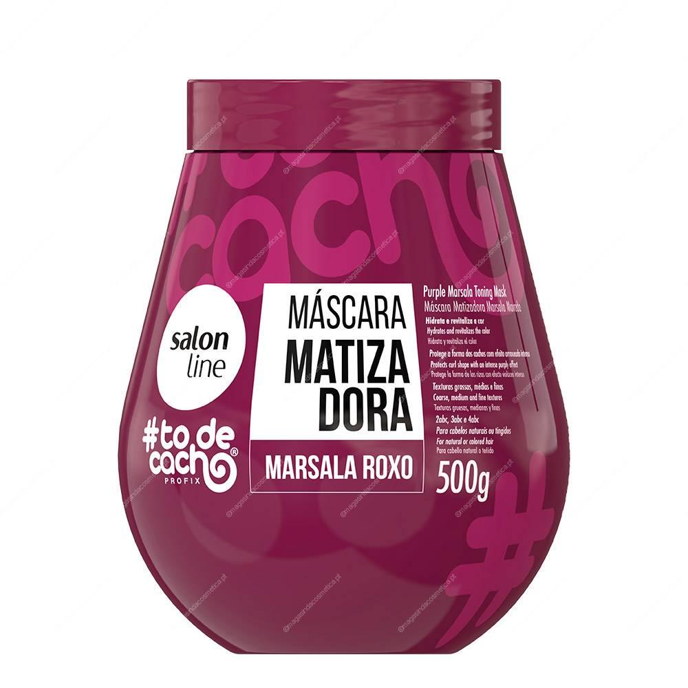 Salon Line - #ToDeCacho Matizadora Marsala Roxo Máscara 500g Salon Line - #ToDeCacho Matizadora Marsala Roxo Máscara 500g